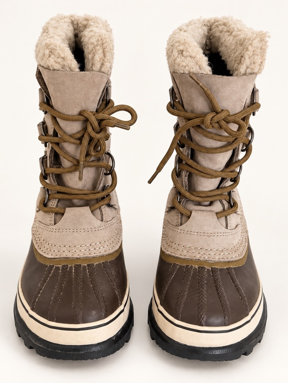 SOREL Caribou Women’s Waterproof Winter Snow Boots Taupe Brown